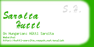 sarolta huttl business card