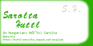 sarolta huttl business card